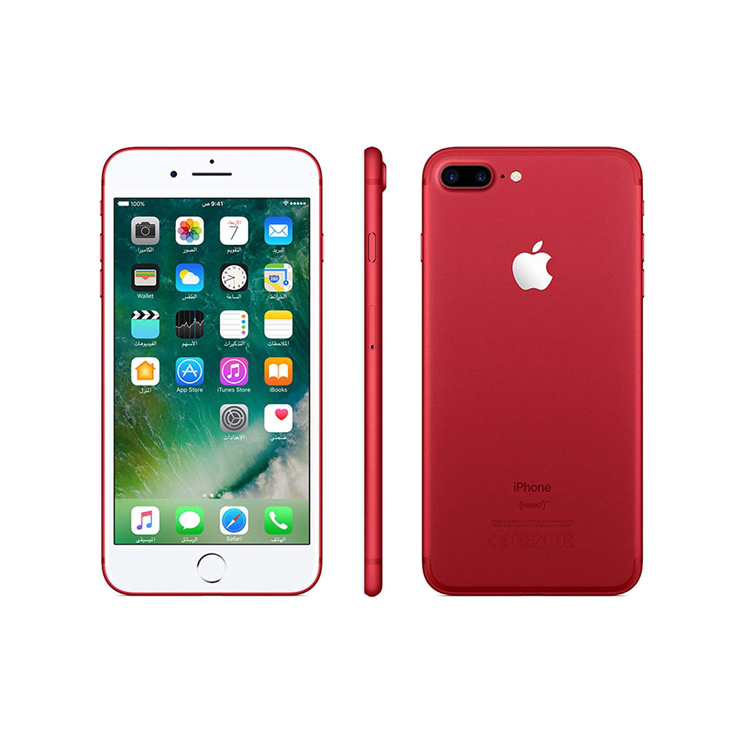 iPhone 7 Red 128 GB au SIMロック解除済み - スマートフォン本体