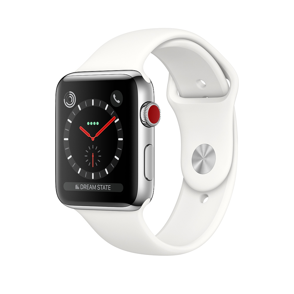 Apple Watch Series 3 42mm WiFi GPS Cellular Aluminum Case Sport Band Smart Watch - 294215 - Apple Watch Series 3 42mm WiFi GPS Cellular Aluminum Case Sport Band Smart Watch