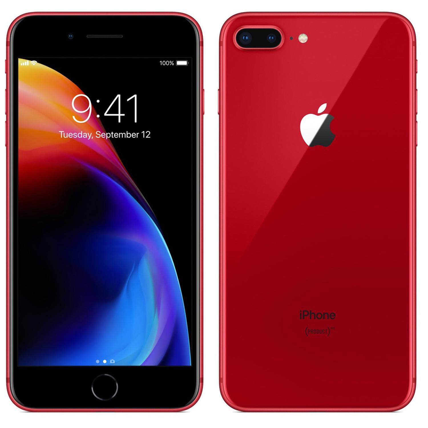 Apple iPhone 8 Plus A1864 256GB Red Fully Unlocked (GSM / CDMA