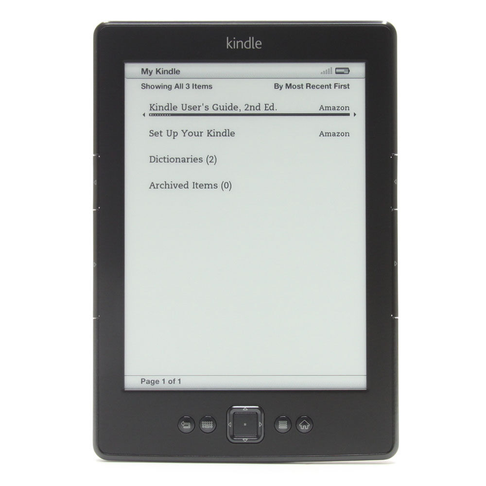 Amazon Kindle (5th Generation) 2GB Black Wi-Fi Only Model - E-Reader ...