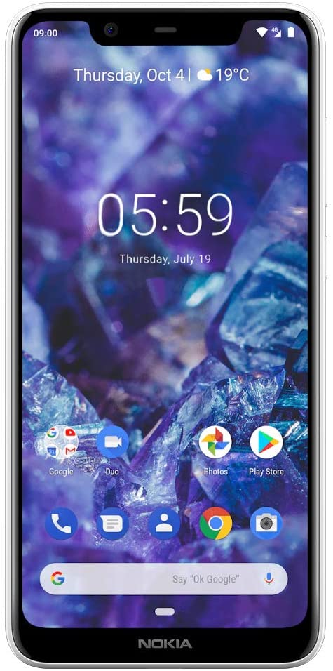 Nokia 5.1 Plus TA-1105 32GB Glacier White 5.8" International Unlocked ...
