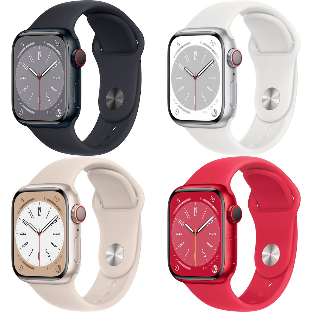 Apple Watch Series 8 45mm (GPS + Cellular) with Sport Band